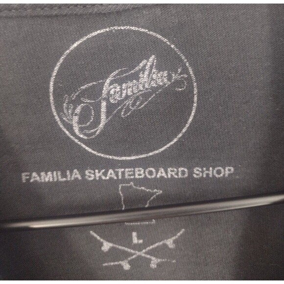 FAMILIA Skateboard Shop BAD BRAINS Skate Punk Black T-Shirt Mens L - Picture 6 of 7